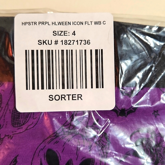 ❤️NWT VINTAGE TORRID FANG CAT PUMPKINS MONSTER HALLOWEEN PANTY PANTIES - SIZE 4X - Picture 4 of 7